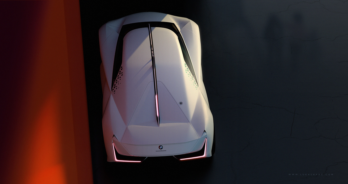 BMW car cardesign Pforzheim rendering thesis visualisation VRED concept car