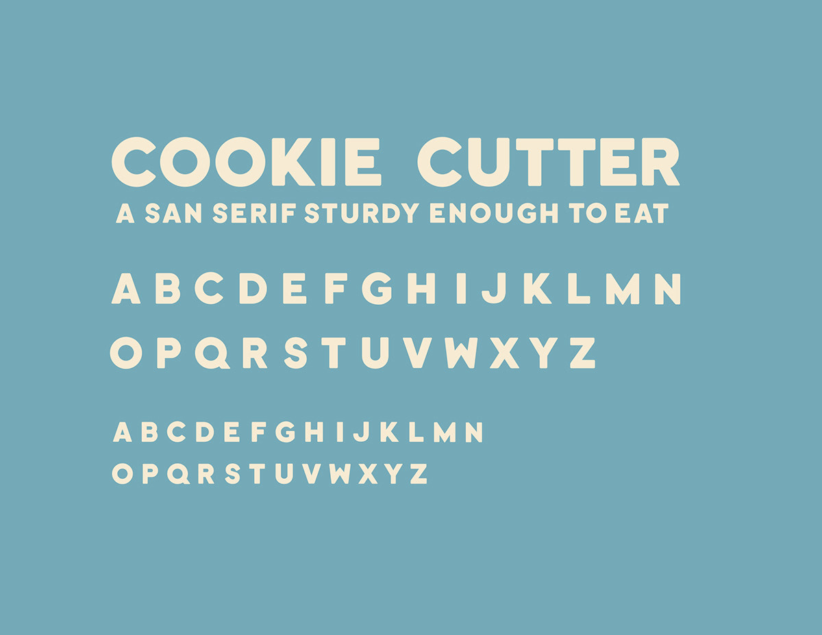 cookiecutter typedesign cookies