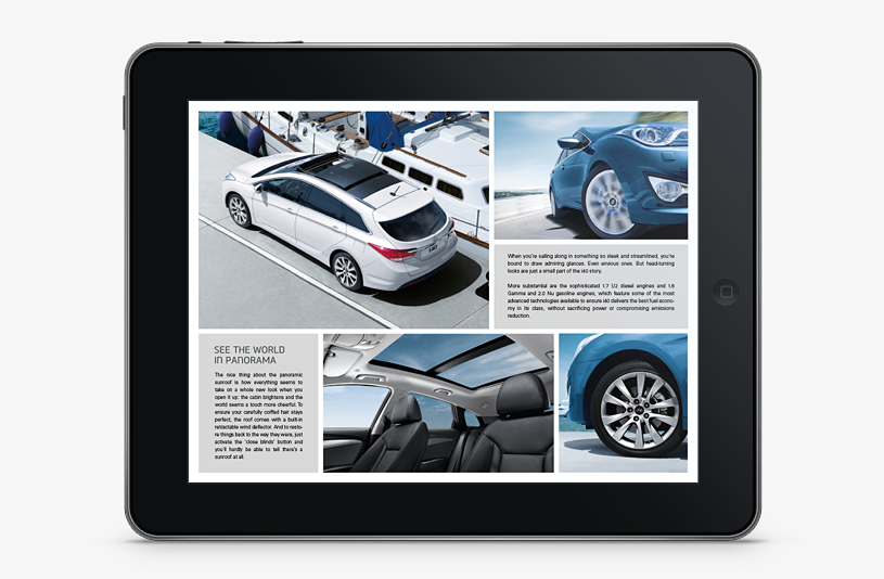 iPad interactive Hyundai i40 hyudnai i40