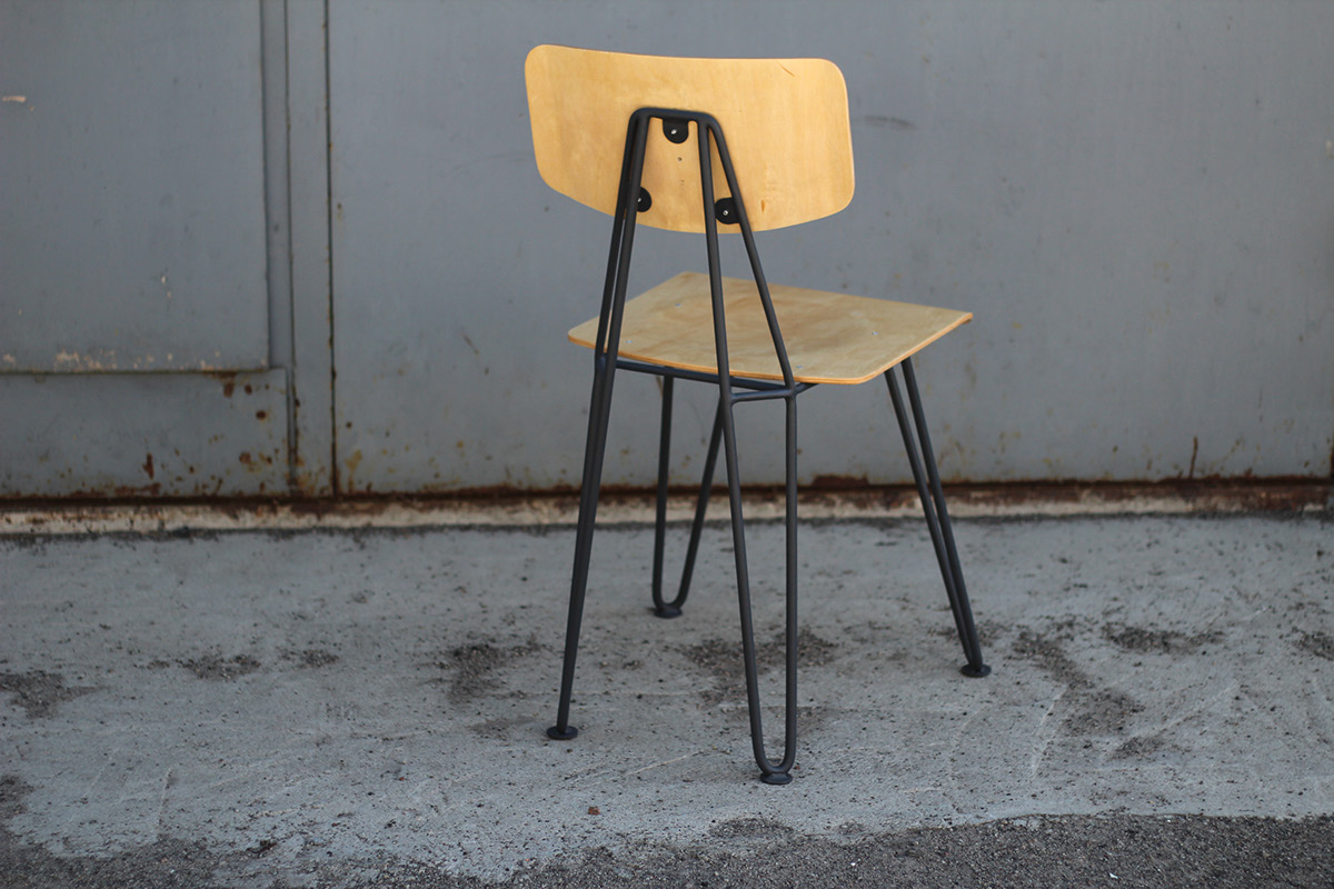 metal chair plywood Lazariev design