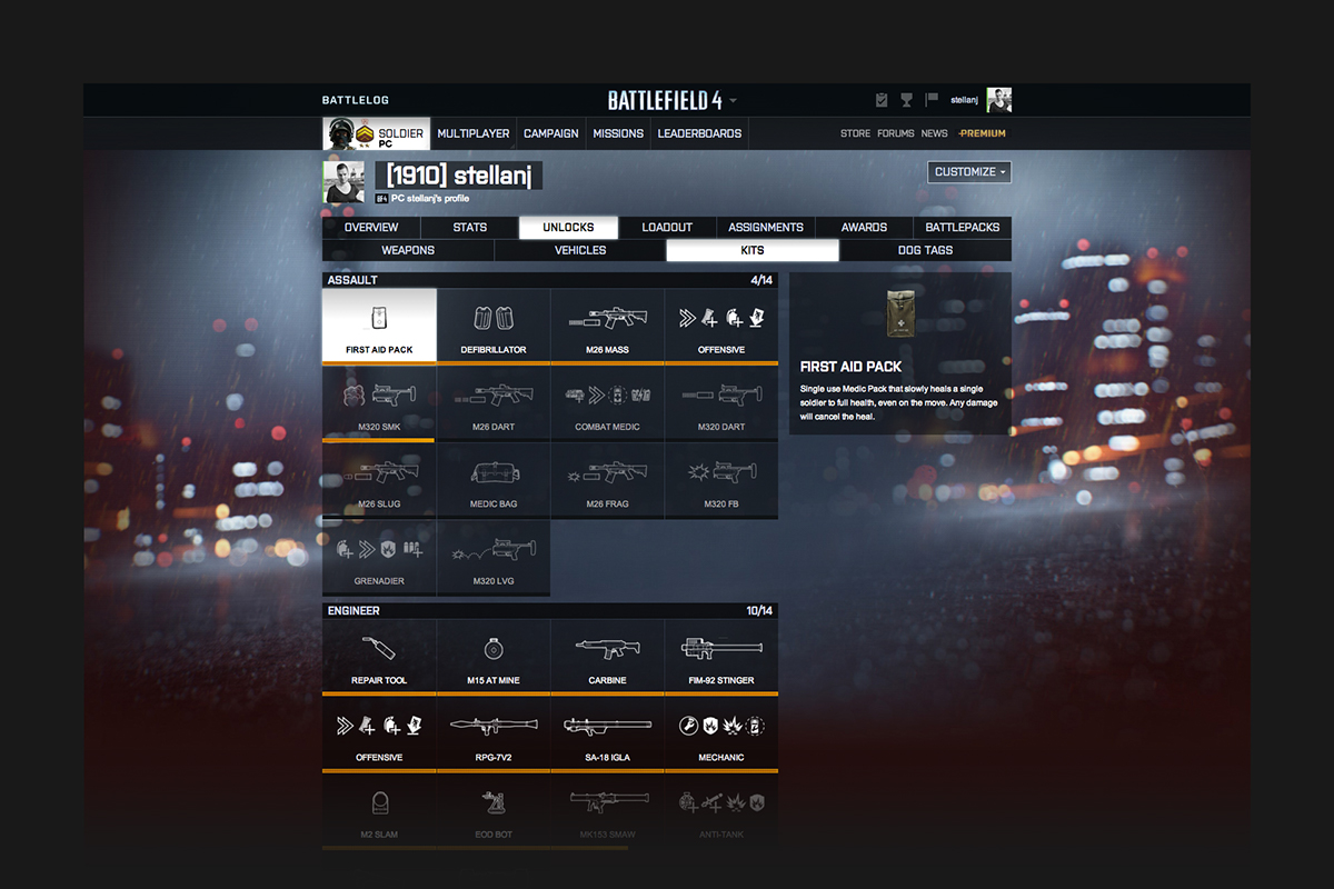 Battlelog battlefield 4 