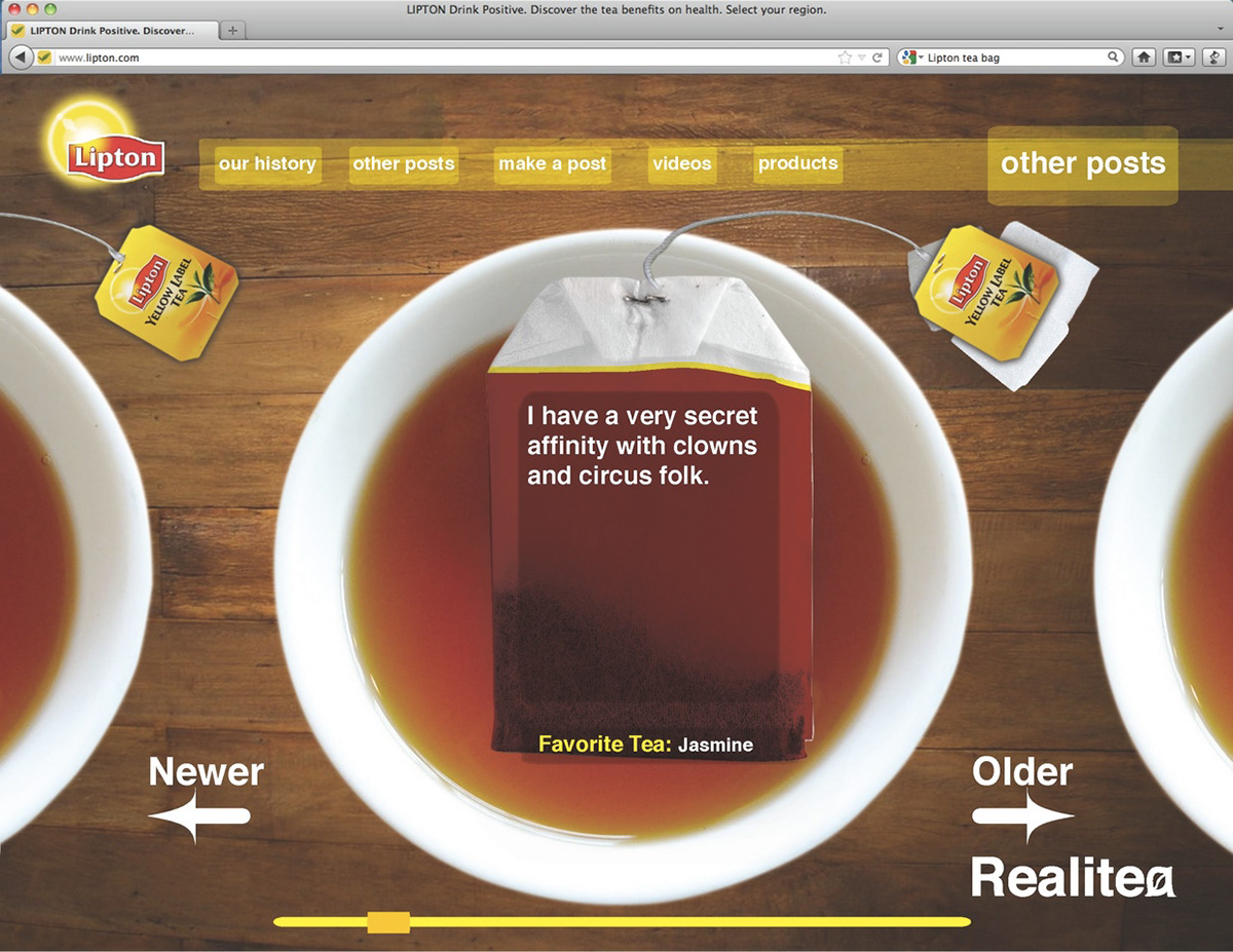 tea Consumer goods Lipton promotional design Rebrand