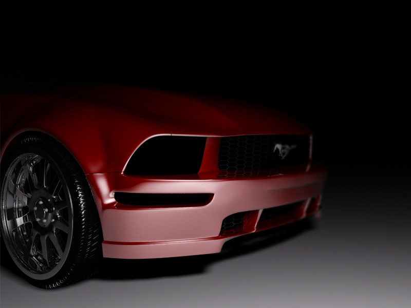 Ford Mustang gt Render vray