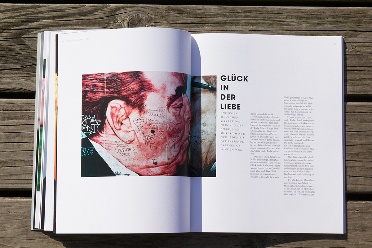 magazin zeitschrift magazine glück glyk Uniprojekt Sabon avant garde