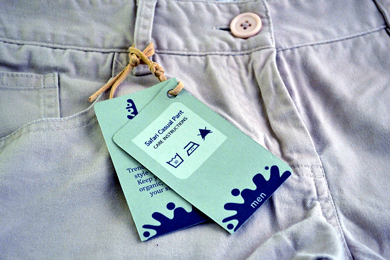 Student work ccsu clothing tag tag design