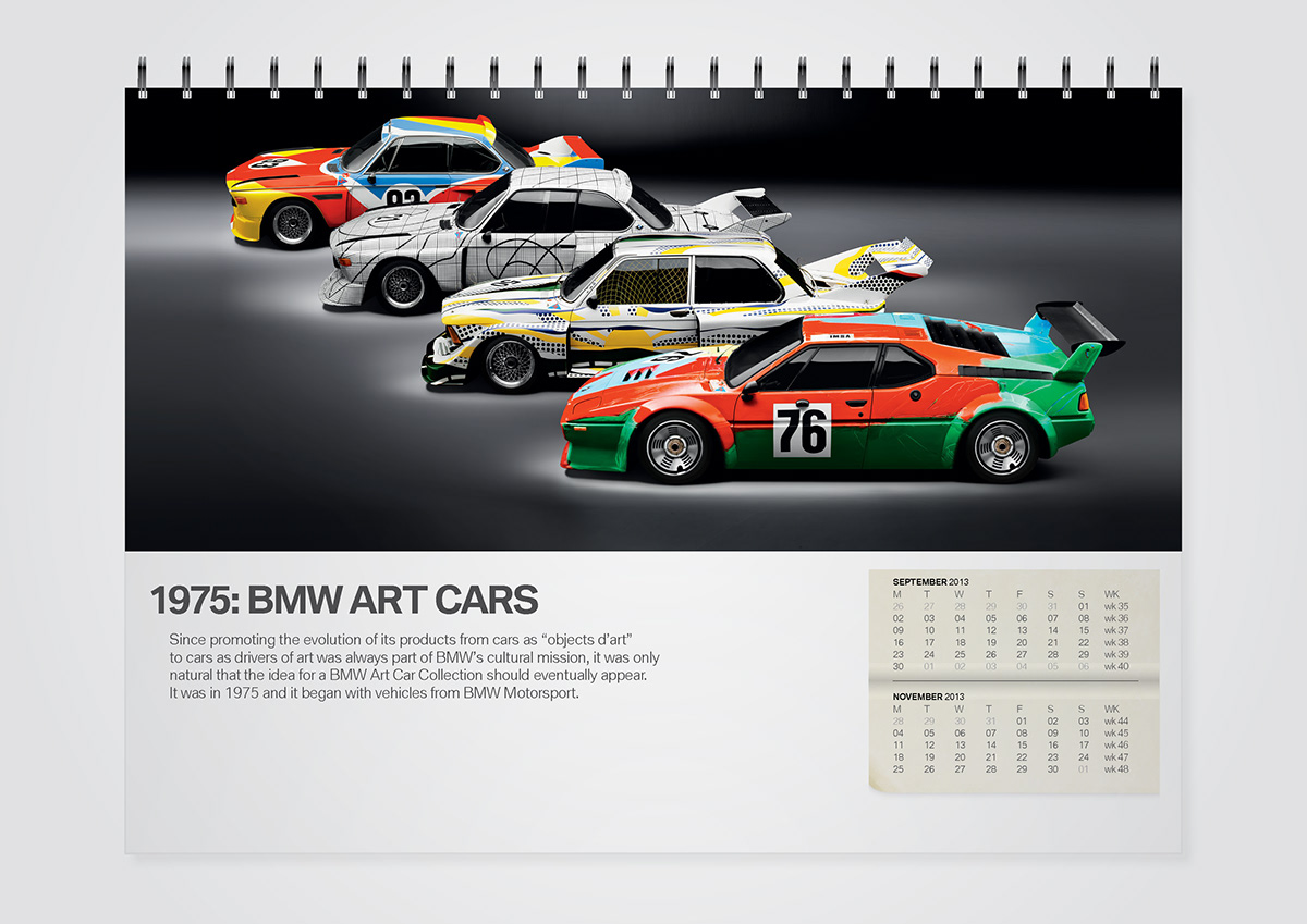BMW calendar milestone milestones BMW History