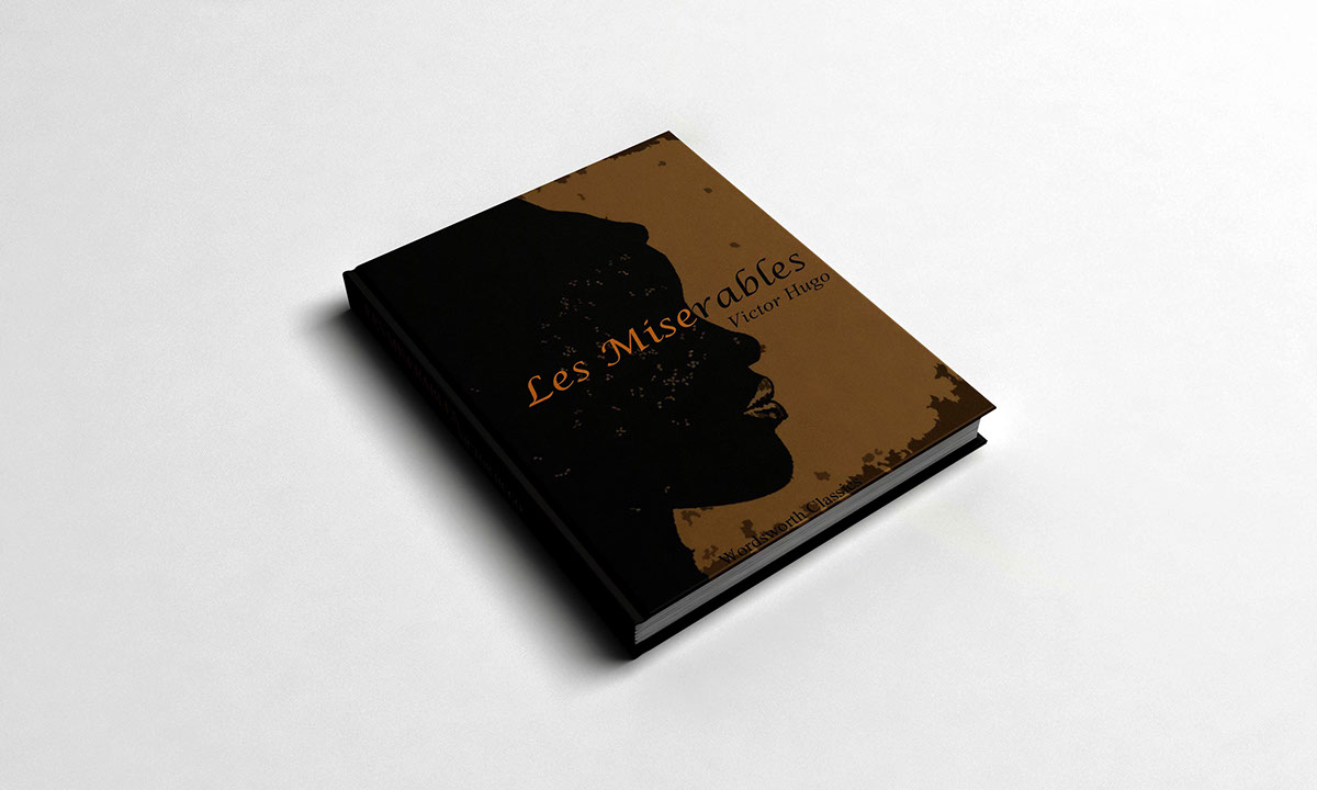 Les Miserables book cover design art Paris Jean Valjean redemption the poor ones novel victor hugo Illustrator graphic scetches circles
