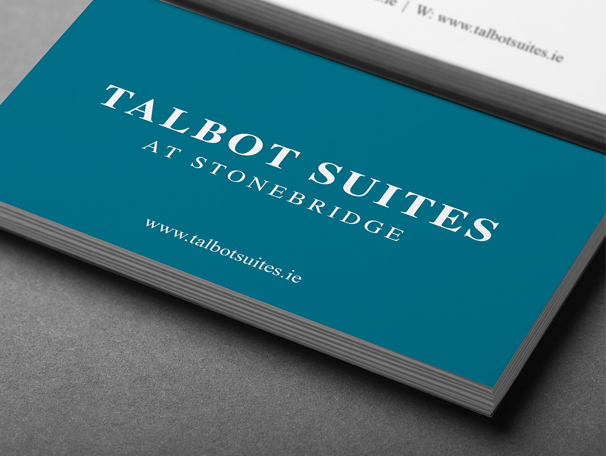 aparthotel Wexford talbot suites Logo Design Stationery brand stonebridge seaview tourism name