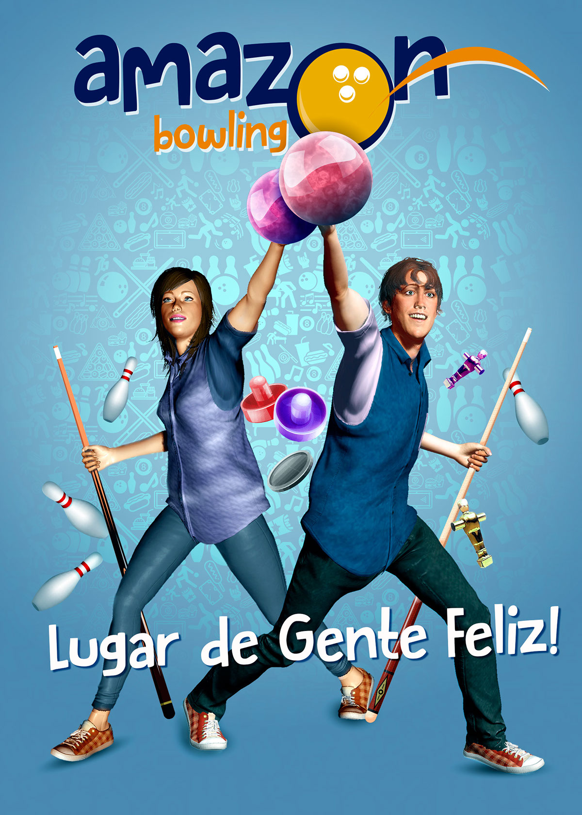 Adobe Fuse photoshop jon lobo Amazon Bowling bowling billiards Air Hockey manaus Amazonas fuse