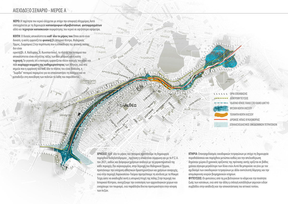 Ilissos river river metropolis athens attica kaubert planning Masterplan
