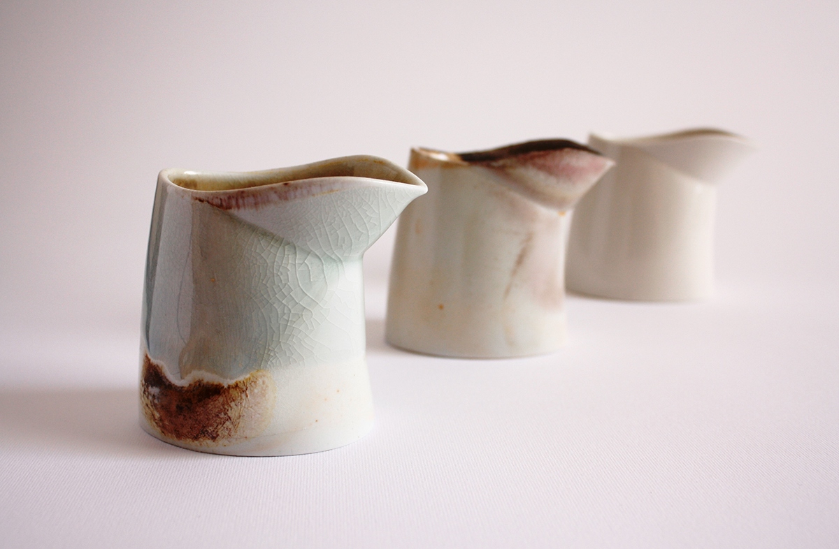 WoodFire pitcher porcelain