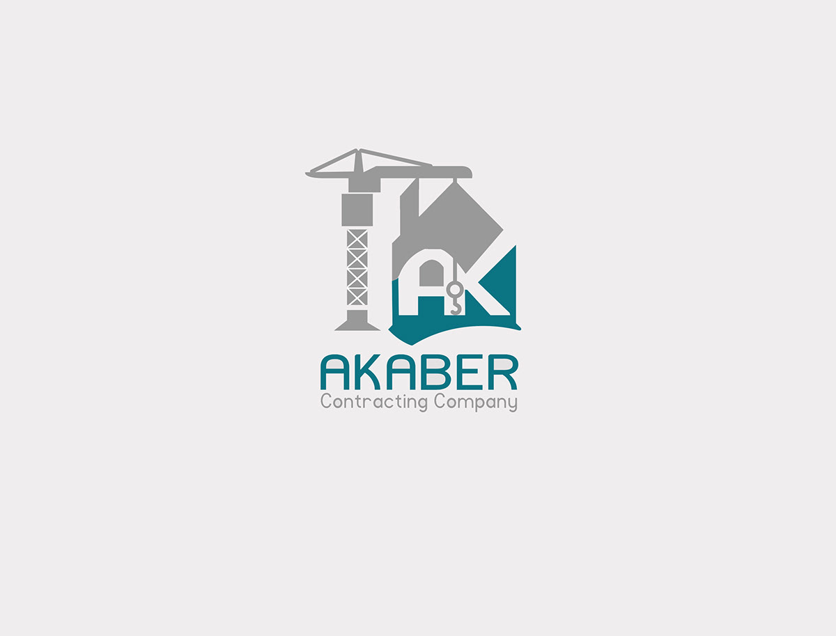 akaber construction contracting real estate design logo Branding Identity Medivators designers asmaa reda AHMED NASSER