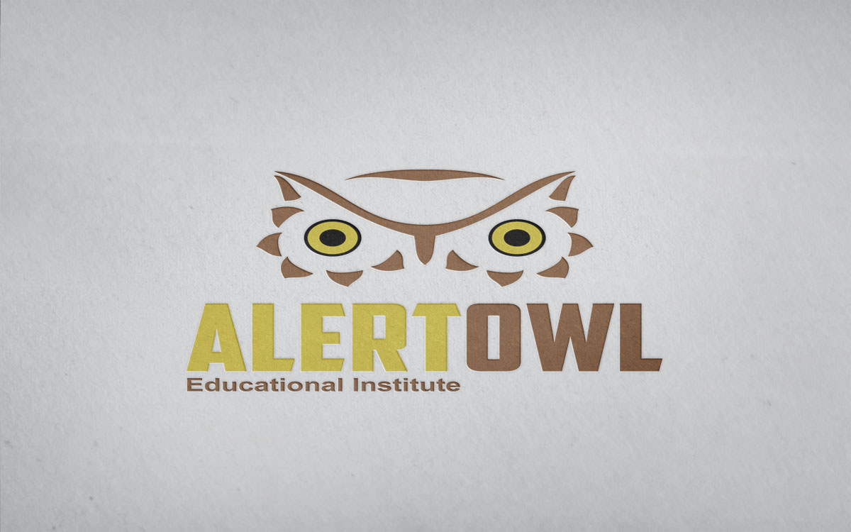 alert animal attention owl birds store brand college eagle owl Education institute knowledge library scholarship wisdom