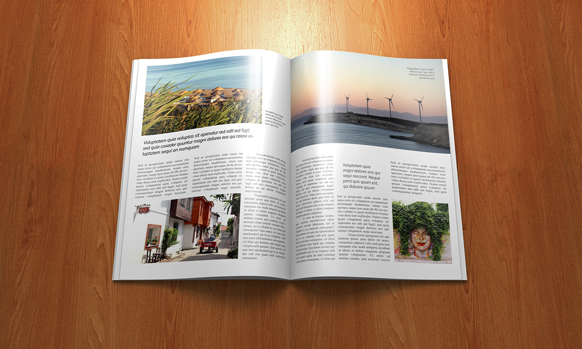 magazine graphic desingn Travel Magazine