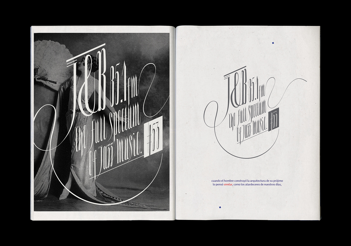 Booklet design editorial publication type design Type Specimen type