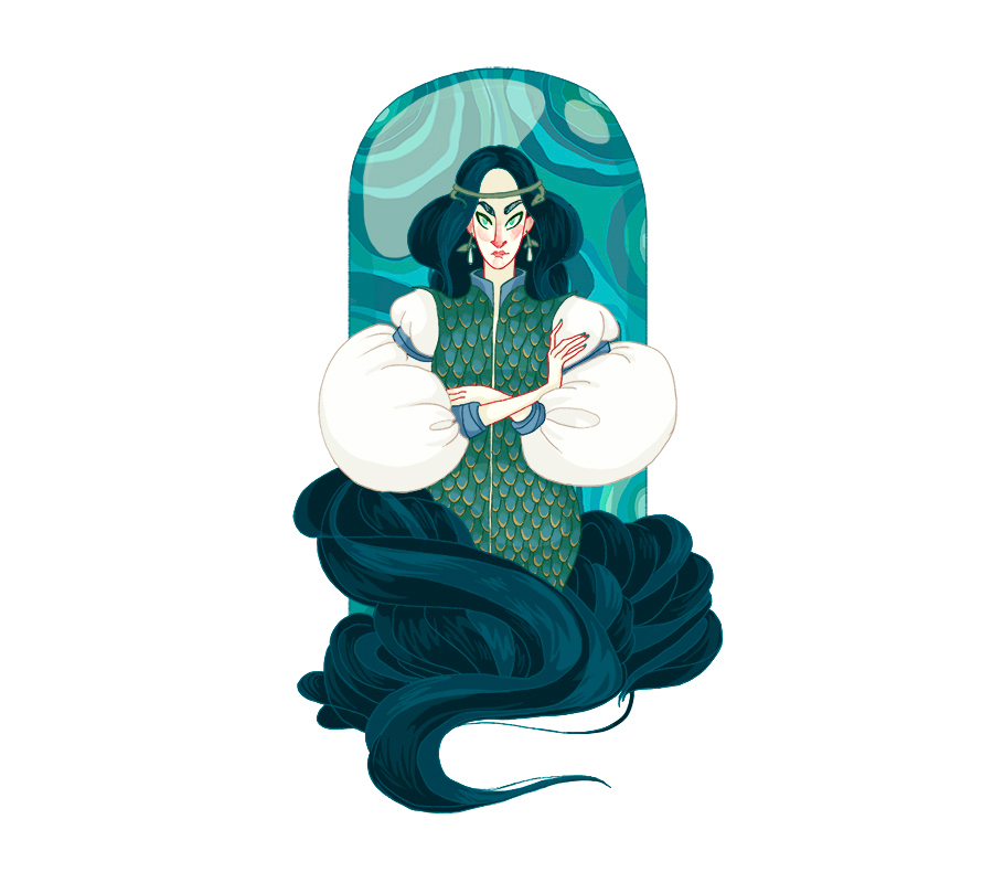 fairy tale malachite animation  Digital Art  ILLUSTRATION  Character