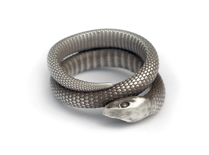 snake serpent animal Pookas ring jewelry Shapeways 3d print 3d printing silver