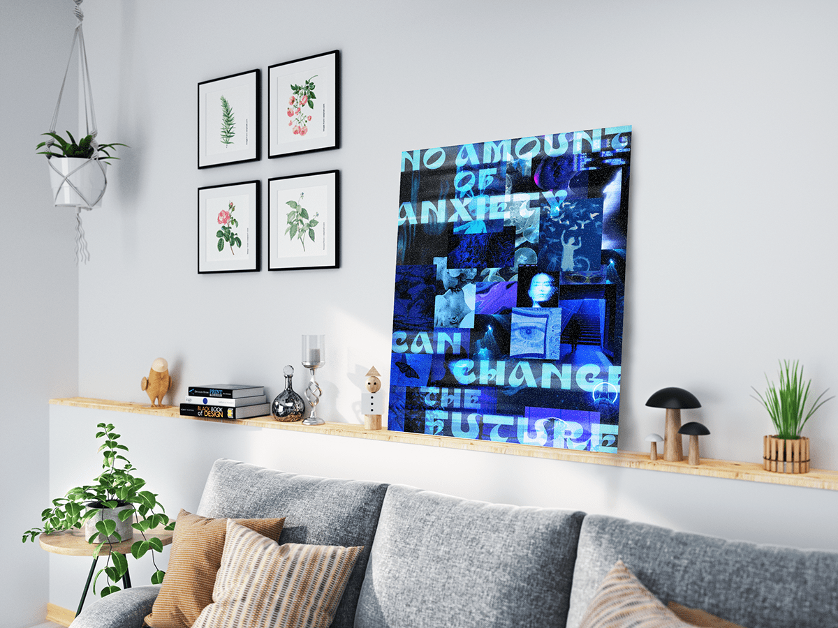 anxiety Anxiety Disorder home decor mental health photoshop poster Poster Design Poster Mockup