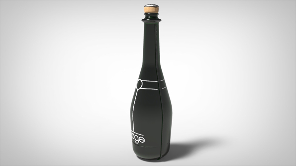 glass bottle Champagne VDA designcompetition