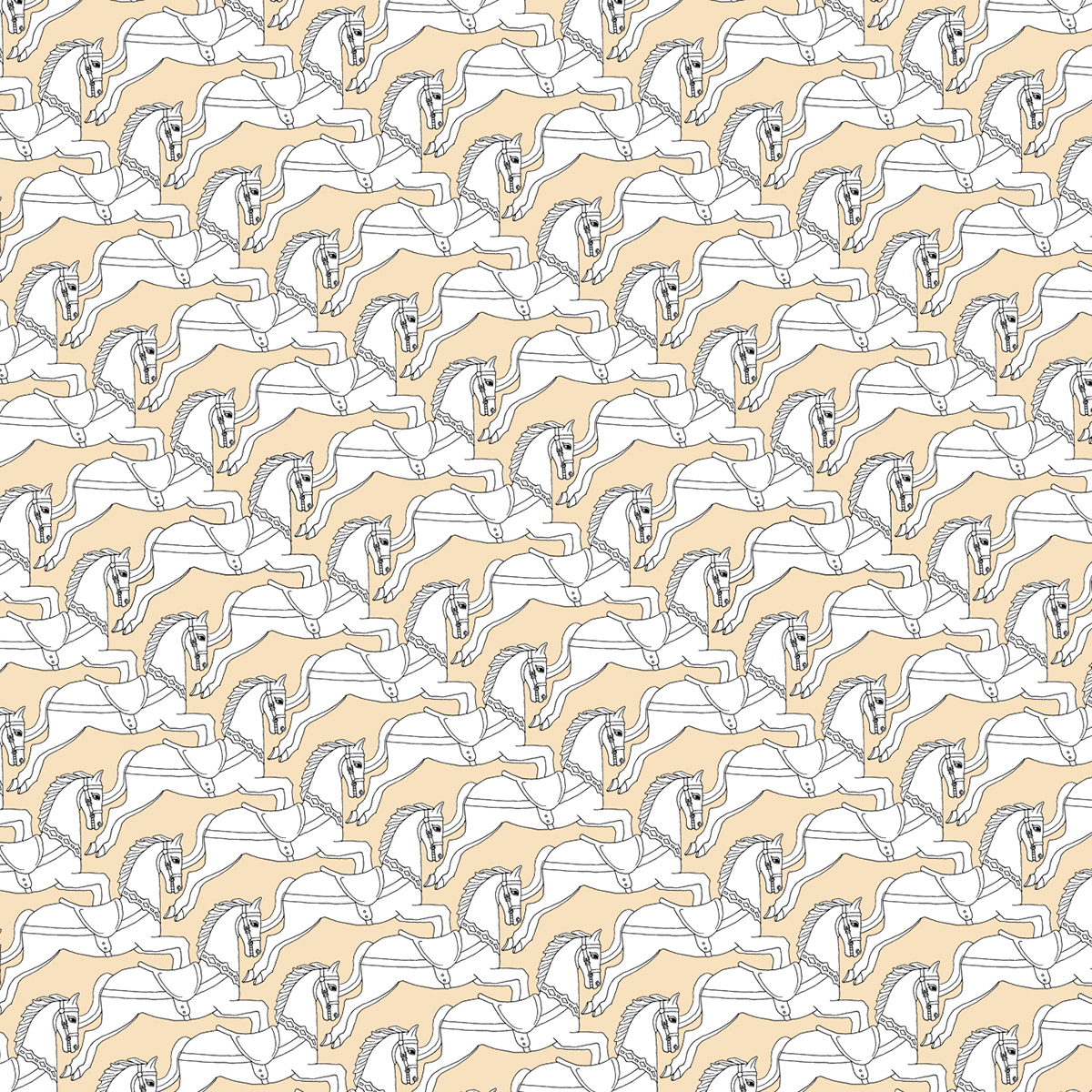 carousel merrygoround horse pattern