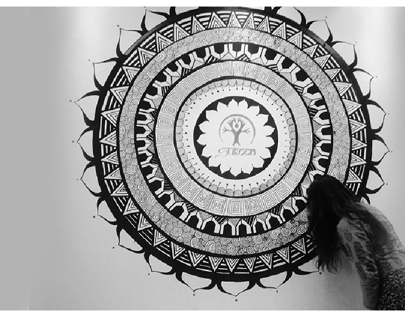 Mandala zentangle doodle