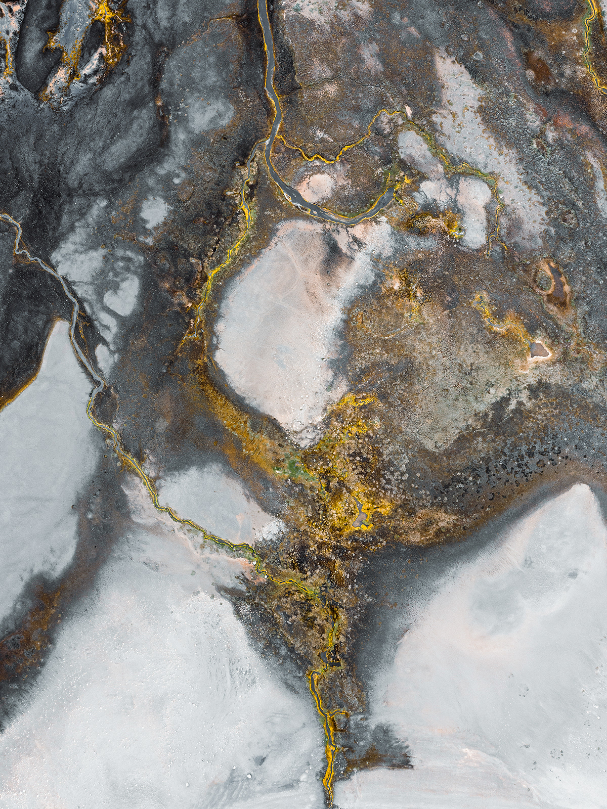 abstract Aerial Aerial Photography dessert FINEART Highlands iceland north Patterns rivers