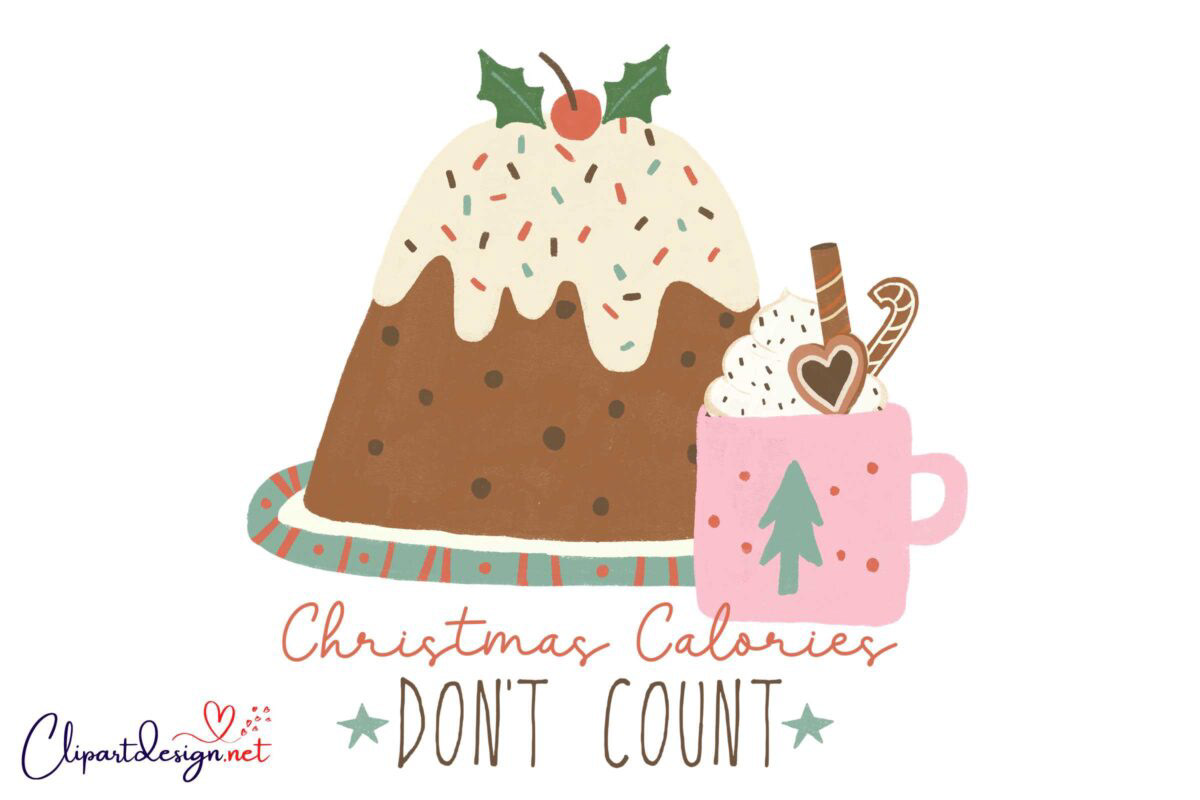 Christmas Calories Svg Christmas SVG clipart design svg cricut file Hot cocoa svg