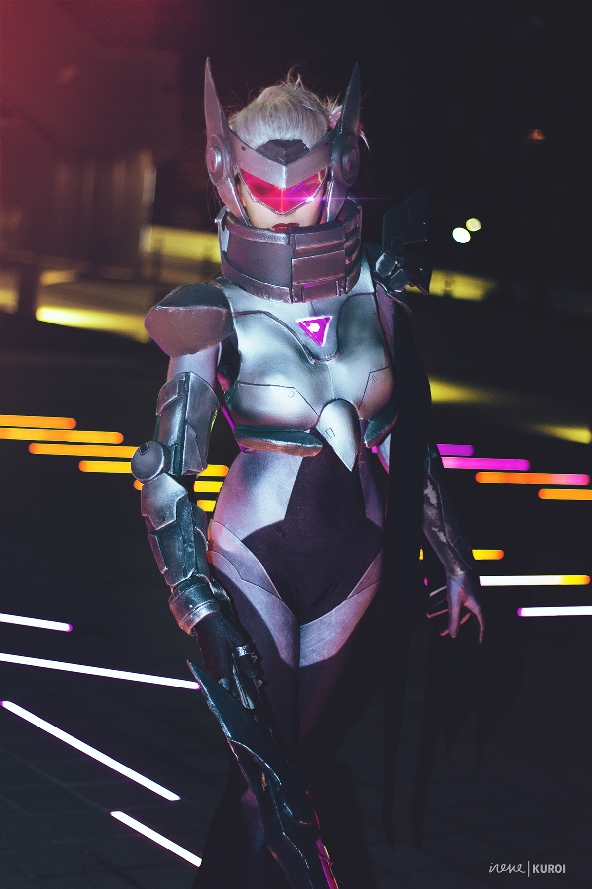 Cosplay league of legends lol Cosplayer robot Cyborg ciborg videogame online online game handamde costume fiora PROJECT Fiora PROJECT LOL