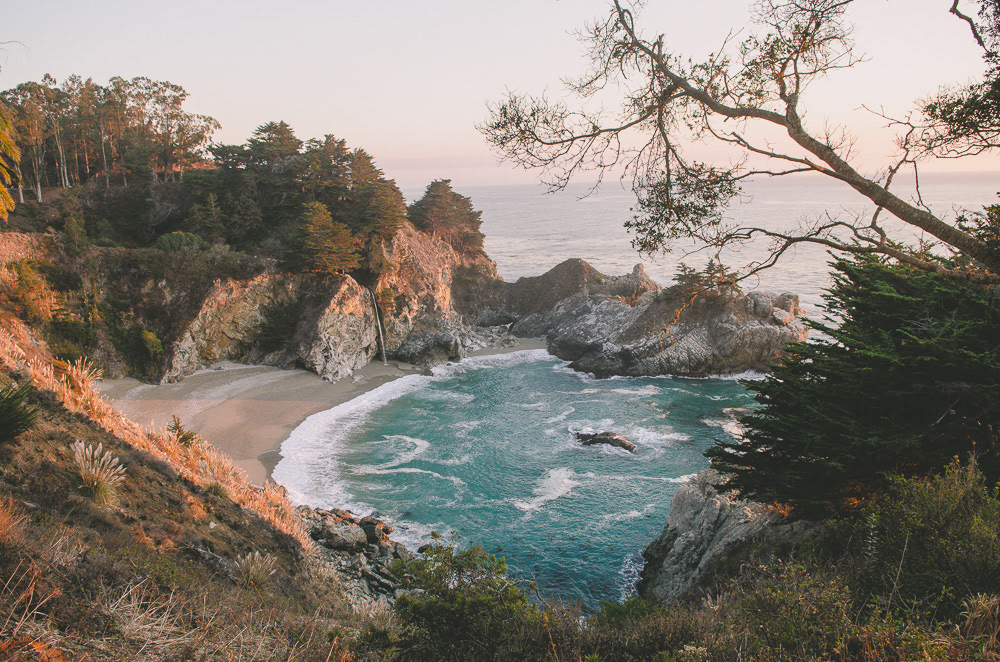 state park California Julia Pfeiffer Burns sunset Coast big sur pacific ocean