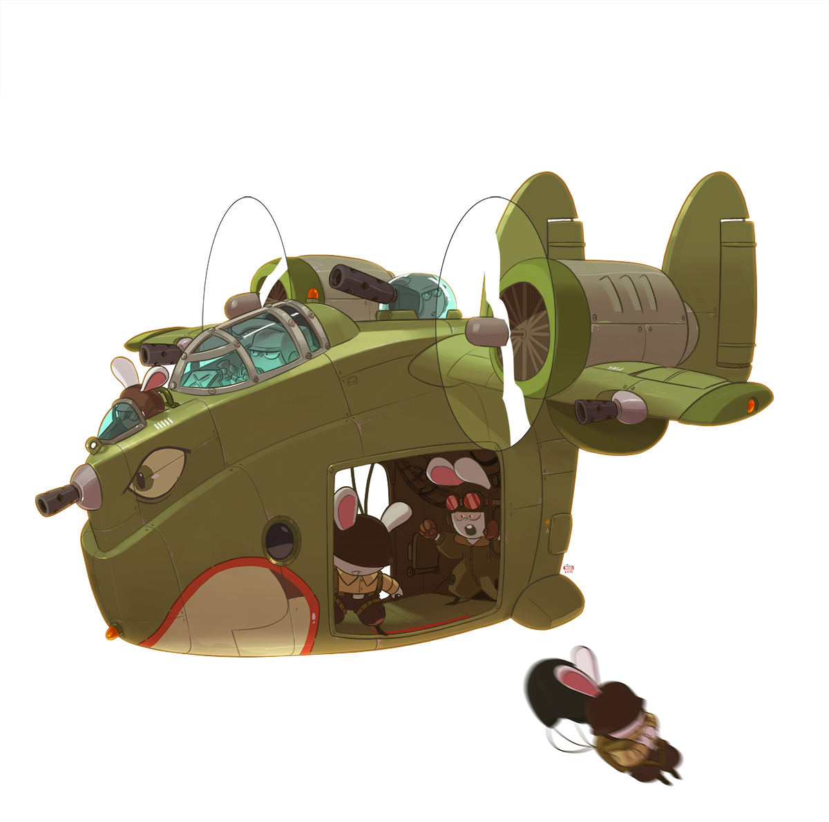 tanks airplanes fighter jet army war machines cute Fur mechs serious ido yehimovitz imaginary machines