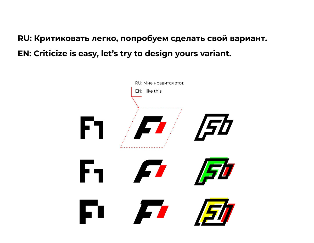 Formula 1 logo redesign