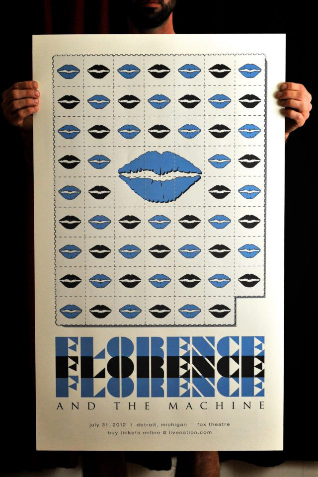 gig poster Florence lsd acid blotter duke Lost Type poster