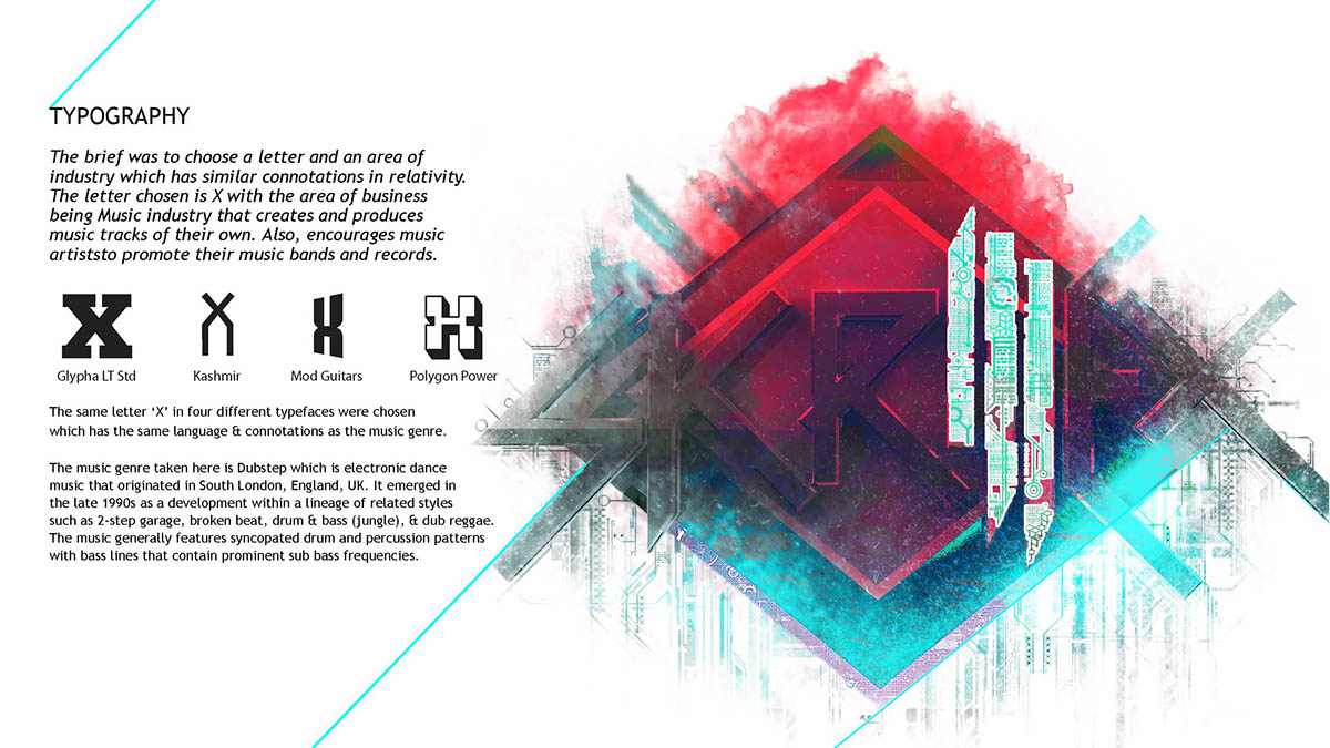 Dubstep Music Band Identity Design posters