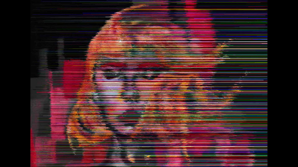 Adobe Portfolio glitch art jpeg corruption databending Digital Art  Oil Painting art Portraiture