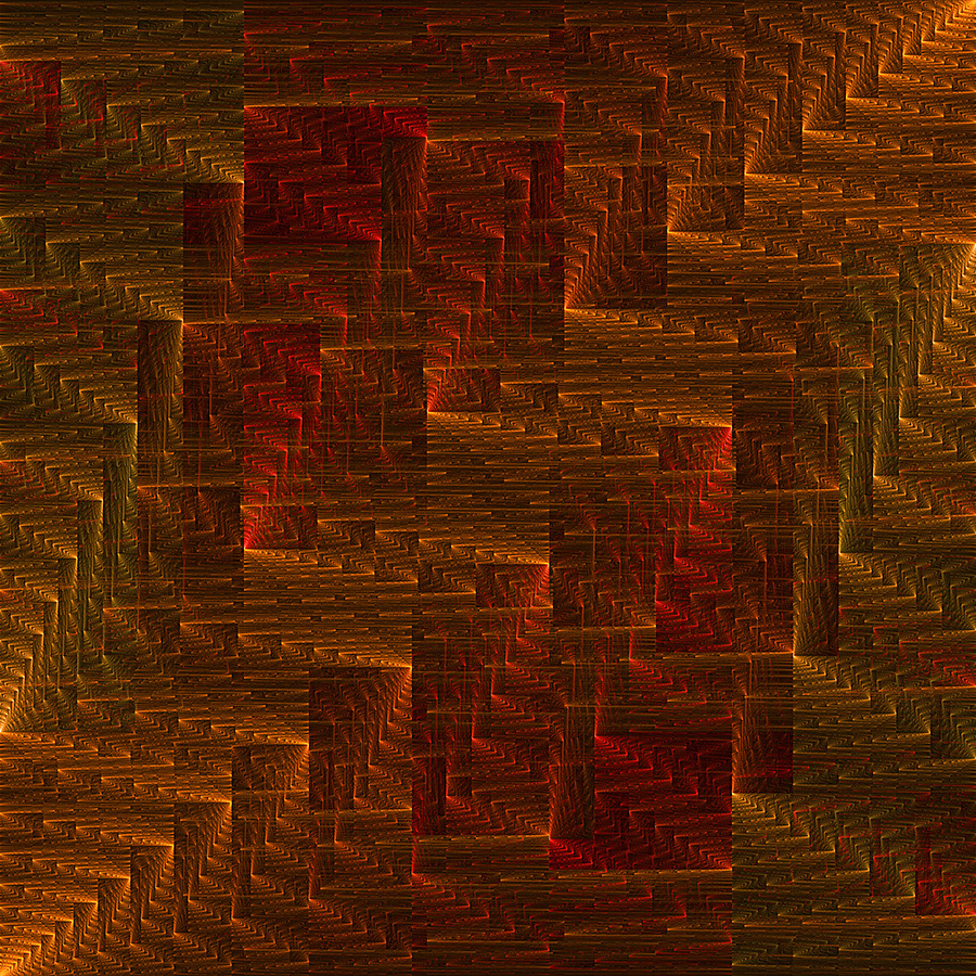 fractal tile pattern set geometric
