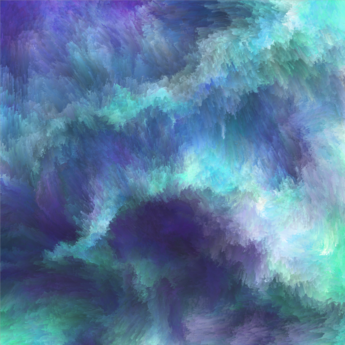 blue green abstract bright Space  nebula modern