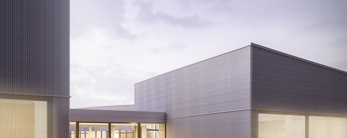 architecture design 3dsmax coronarenderer IT Office minimalist exterior modern White