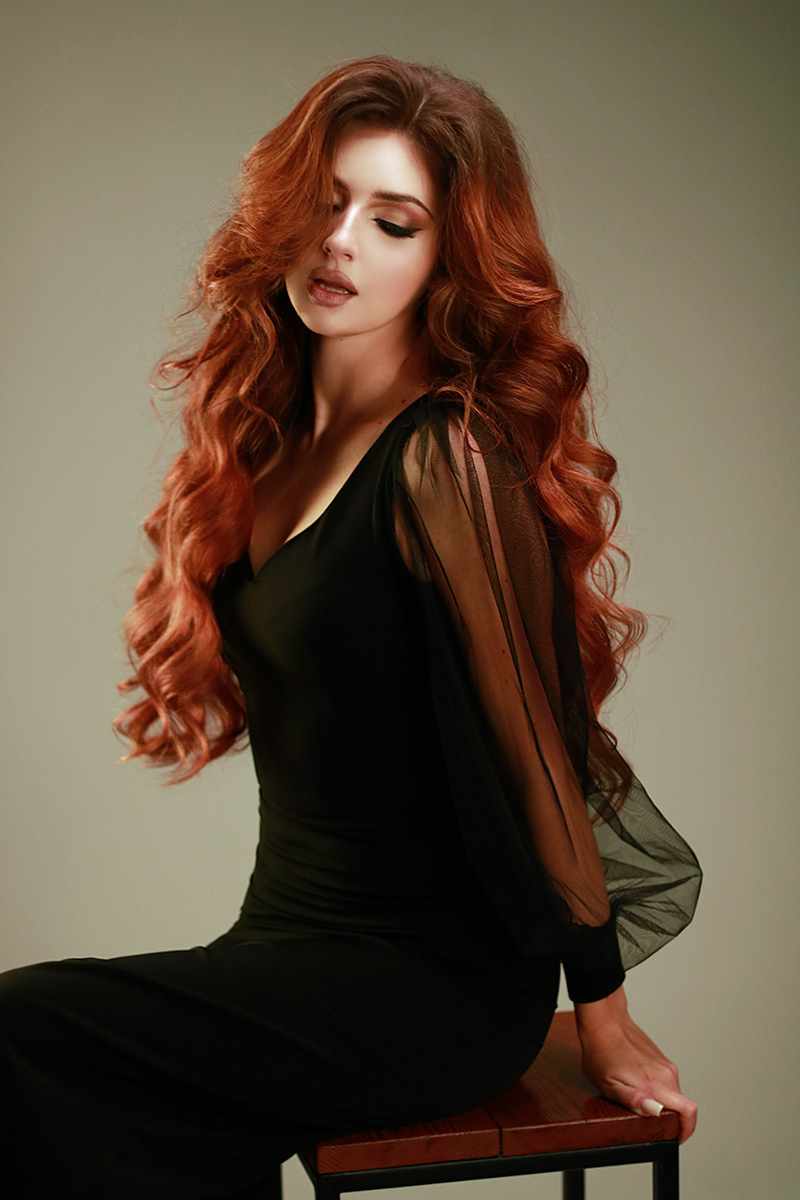 girl model portrait Photography  Fashion  redhair makeup hair beauty
