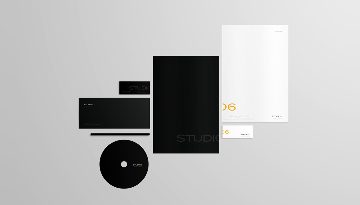 brand identity architecture firm Studio 06 consultancy Logo Design Stationery title block business card architectural letterhead