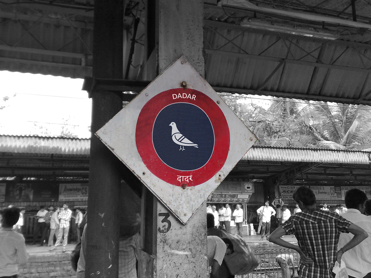 MUMBAI icons Signages STATION railway