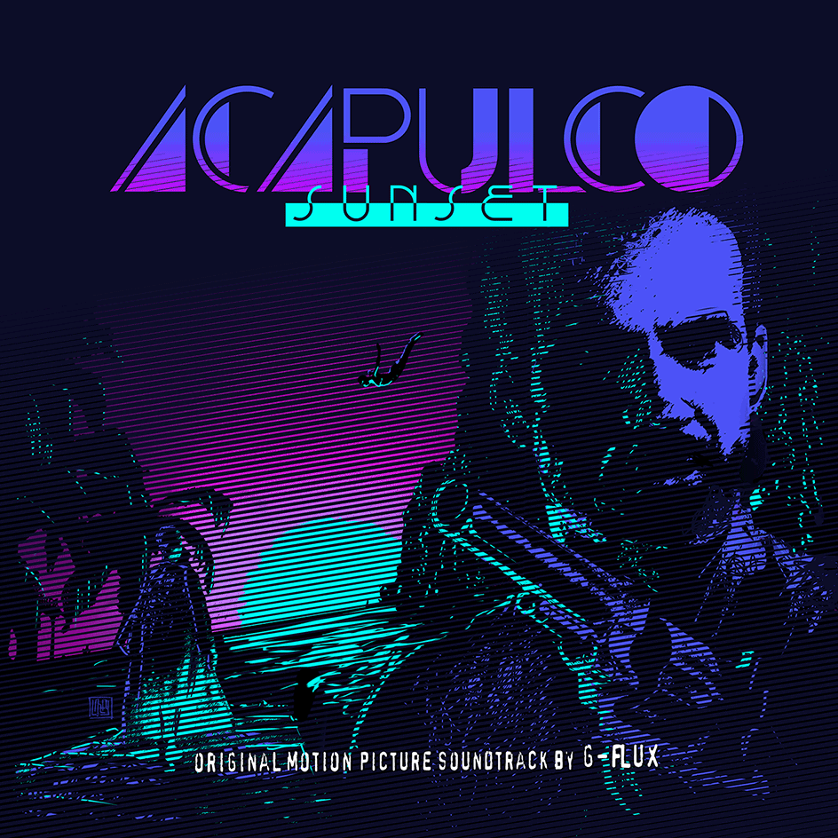 luperta mcfly g-flux acapulco sunset mexican illustrator mexican graphic designer 90s 80s Cover Art