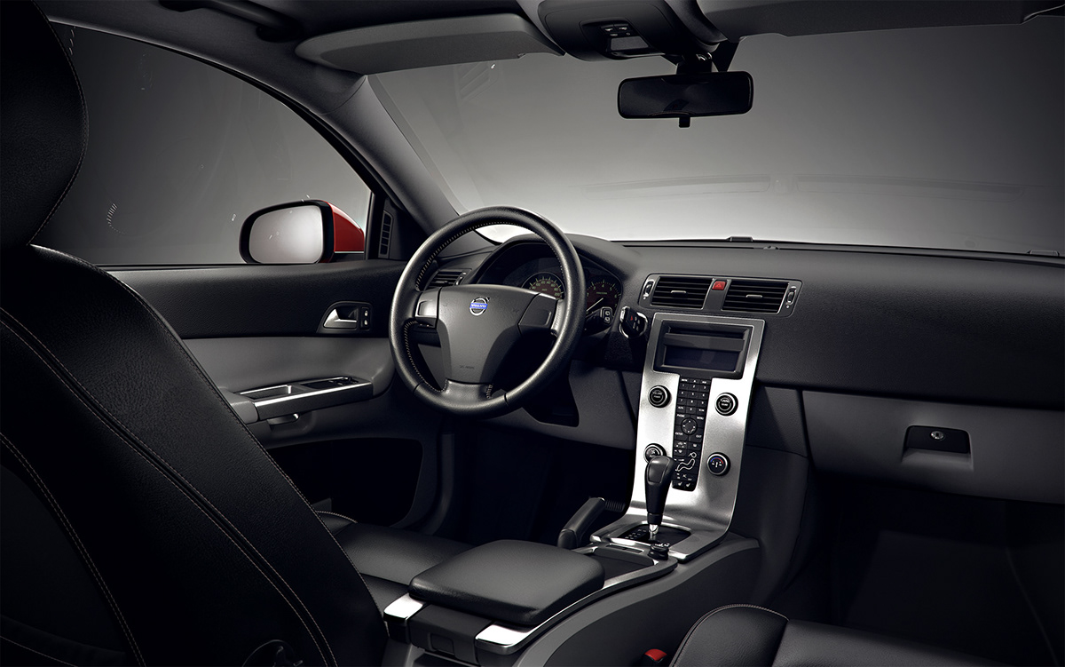 3D CGI automotive   car Volvo c30 Interior rig shot campaign image