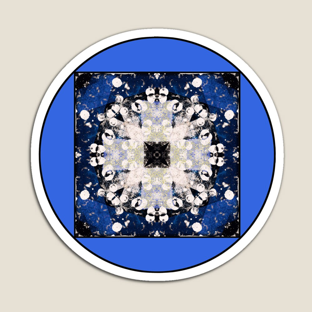 motif tache painting   digital illustration abstract neige winter bleu pattern dessin numérique 