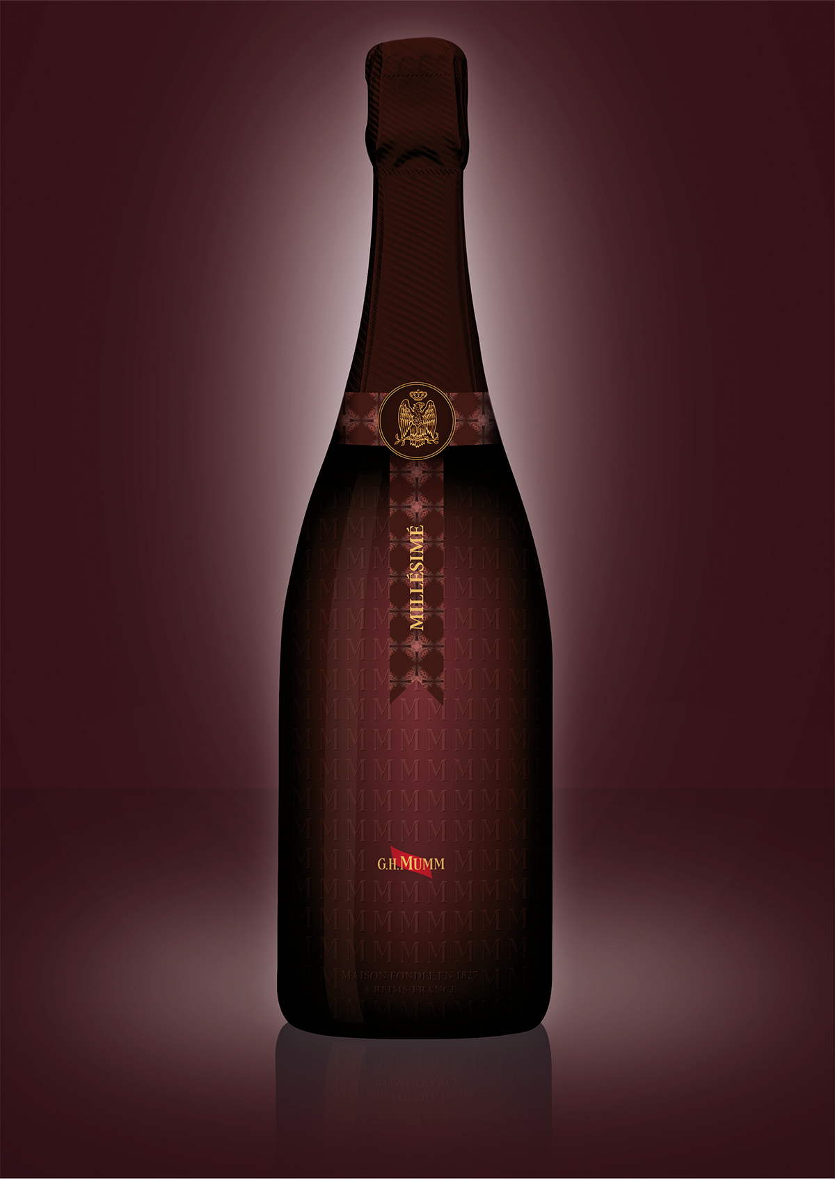 Adobe Portfolio Mumm Champagne alcool beverage bottle ecv