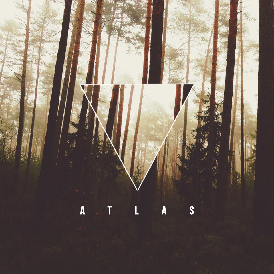 atlas band album cover logo design