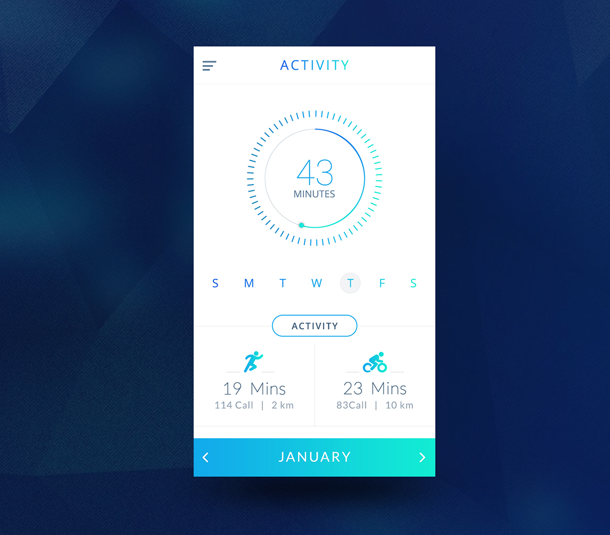 app ui ux mobile invision Prototyping Iphone material interface mobile app fitness run cycle activity running Health Cycling gym