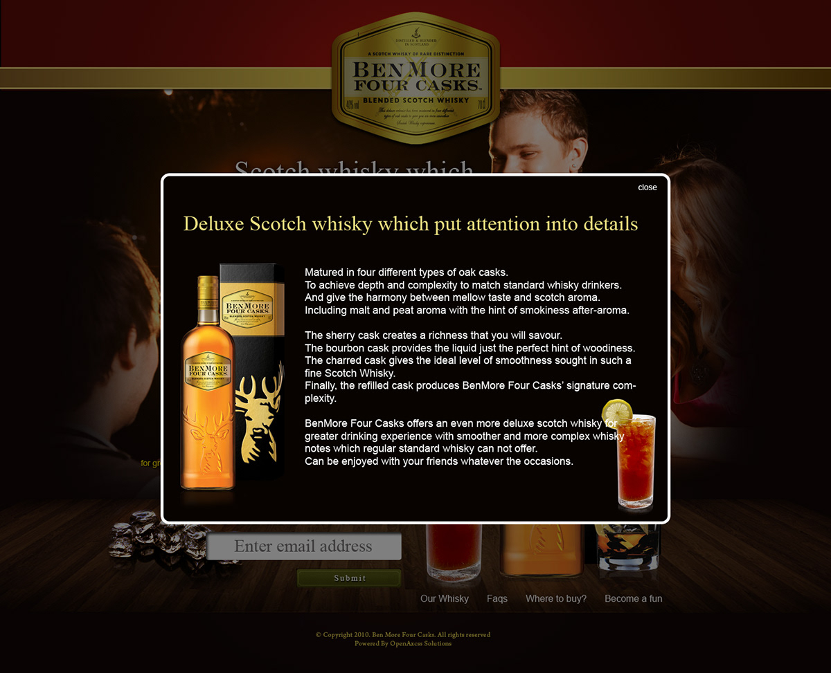 flash design identity Benmore Whiskey
