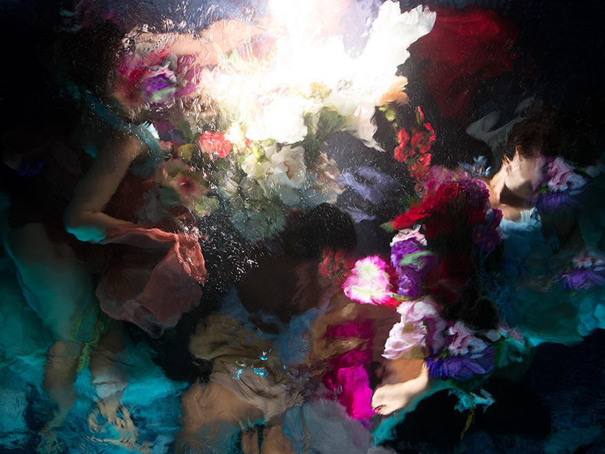 baroque mixed media design art color underwater photograph abstract