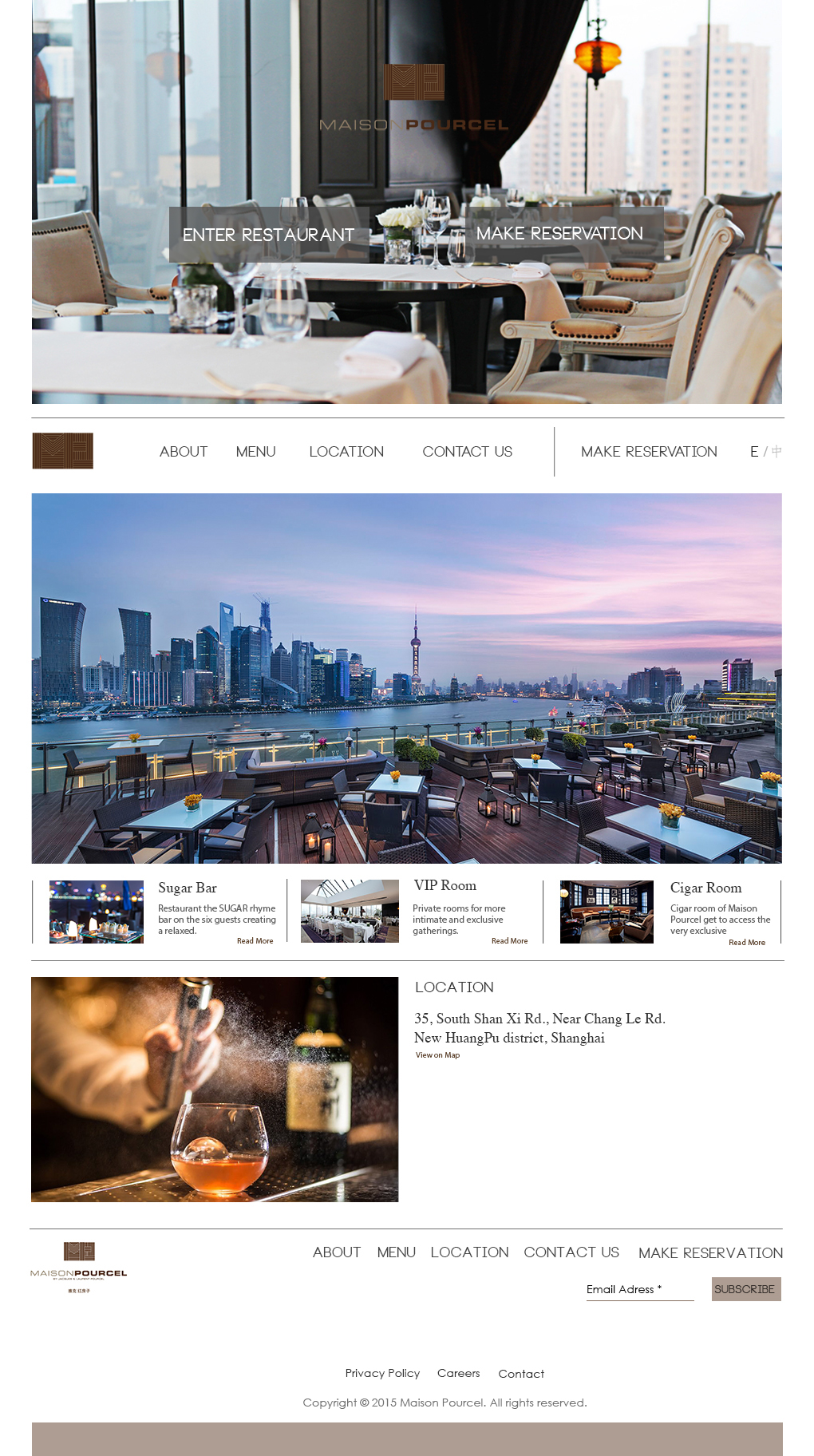 webdeisgn rebranding high-end restaurant Web luxurious 餐厅 餐厅网页设计 网页