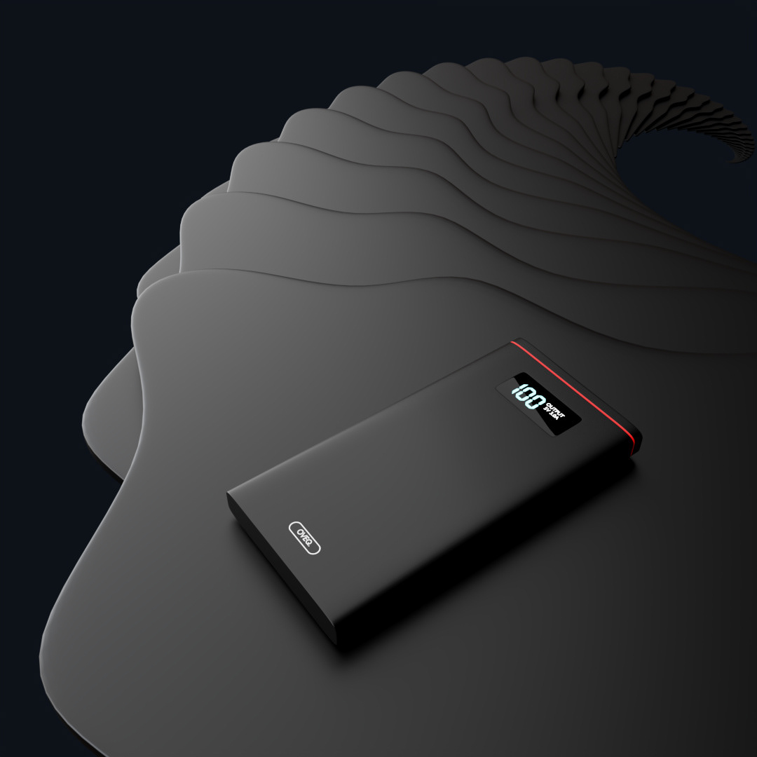blender dark render power bank product stylized visualization